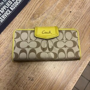 Coach Button-Up Wallet